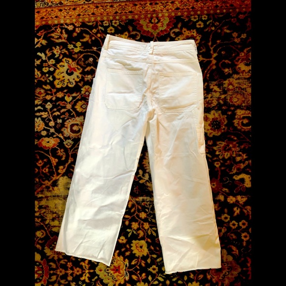 Free people high waisted crop carpenter jeans size 4 / 27 - Picture 4 of 5